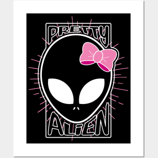 Pretty alien (in white) Posters and Art